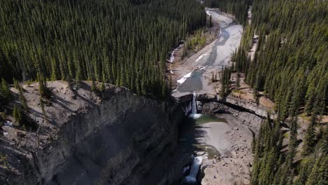 aerial view of crescent falls