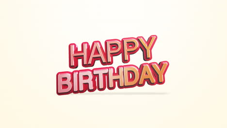 joyeux anniversaire moderne sur la texture dégradée blanche