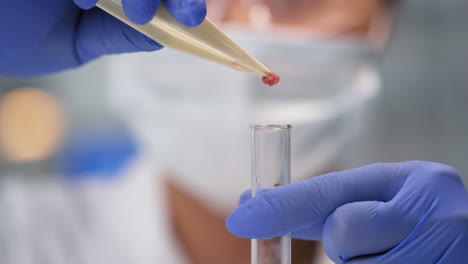 test tube with lab-grown meat piece
