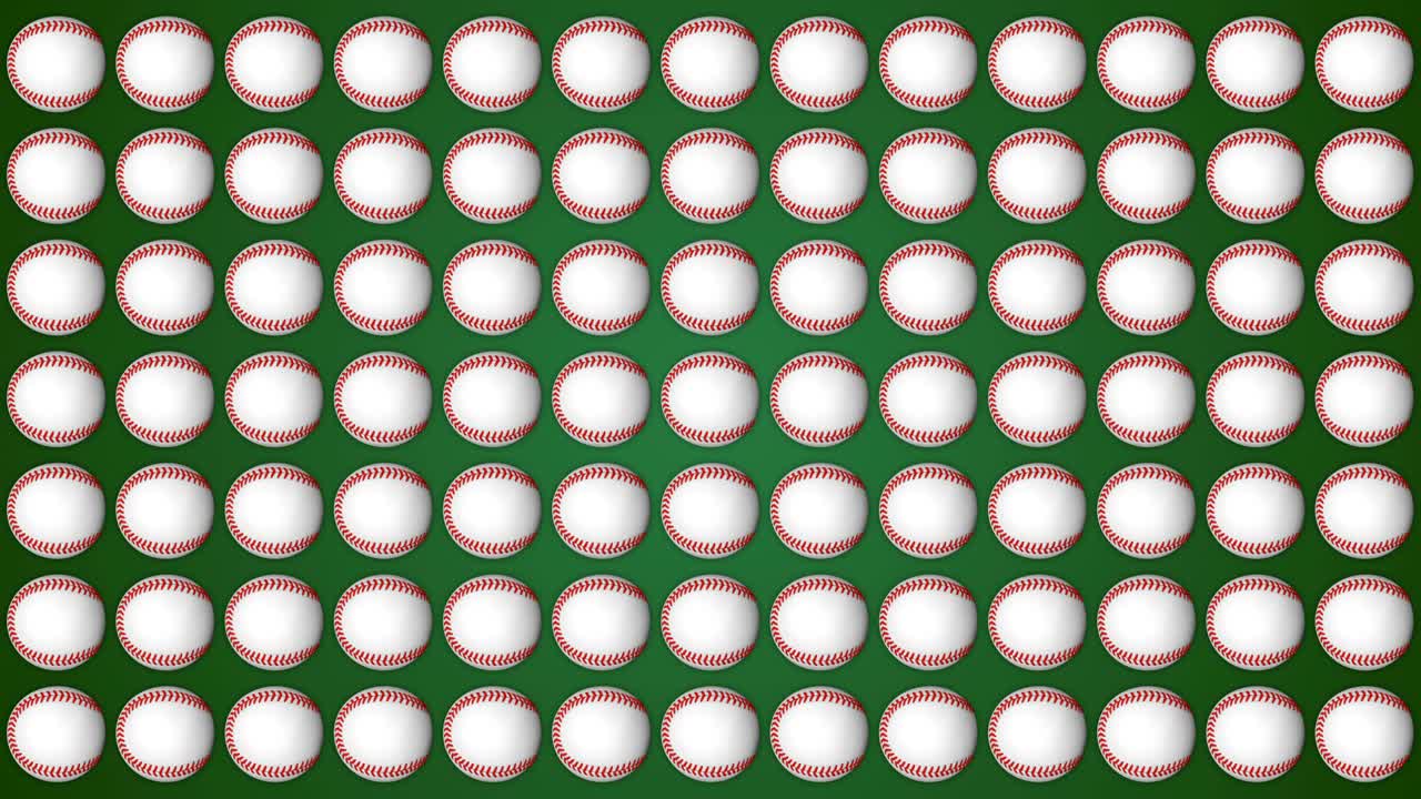 pelota de béisbol deporte americano patrón de fondo verde