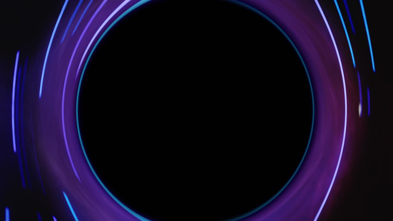 fondo de remolino de neón luces púrpuras esfera de humo