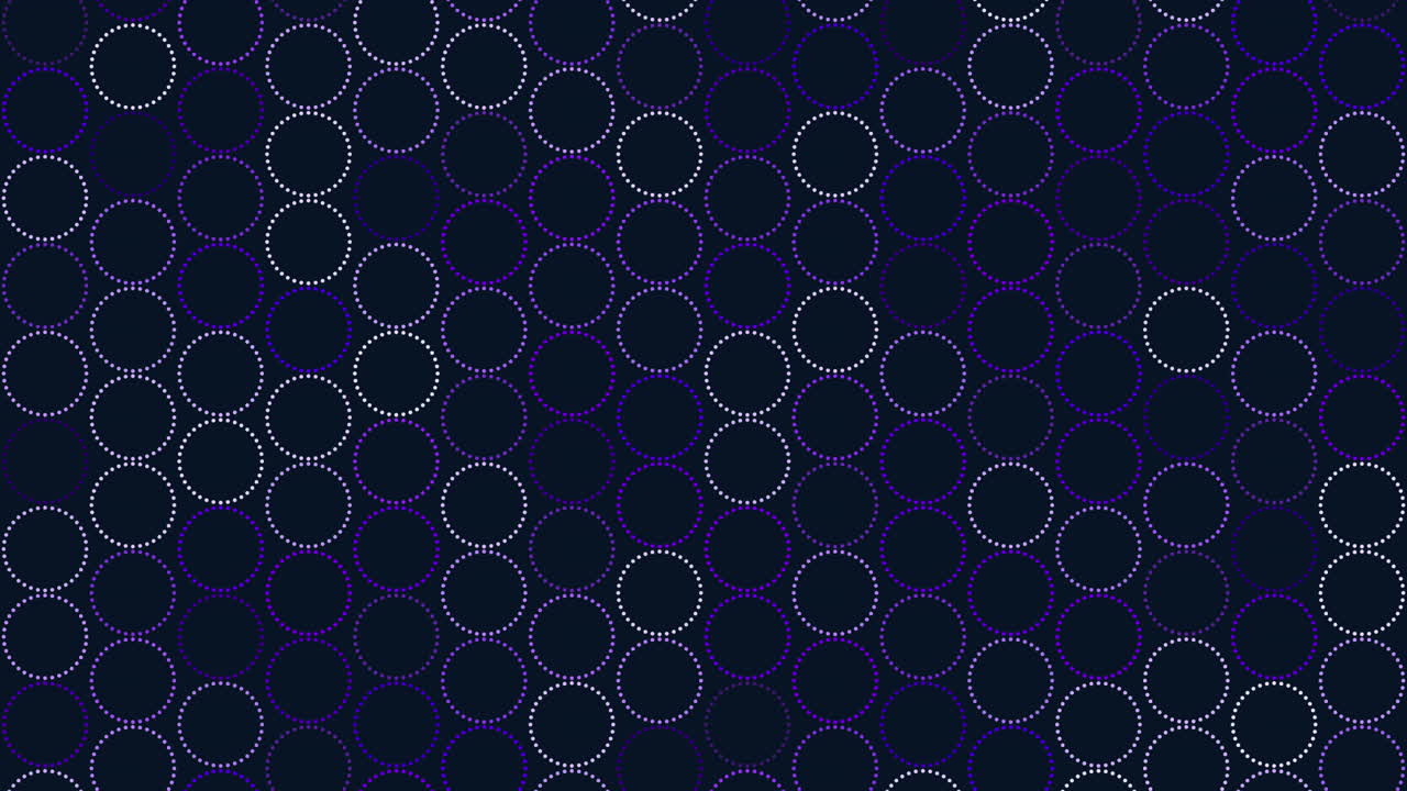 Abstract pattern green circles on dark blue background