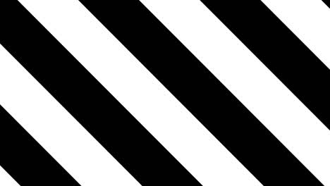 simple geometric motion graphic background. black and white striped pattern. seamless animation with basic shapes