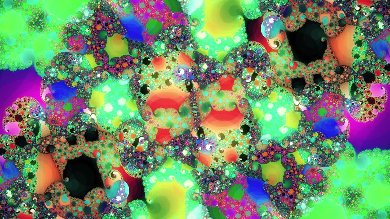 Sfondo geometrico astratto con grafica frattale di Mandelbrot.