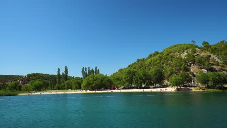 Bayview-and-a-beach-in-Skradin-Šibenik-Knin-County-Croatia