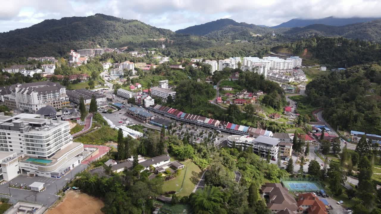 말레이시아의 카메론 하이랜드 지역 내의 브린창 지역의 일반 풍경