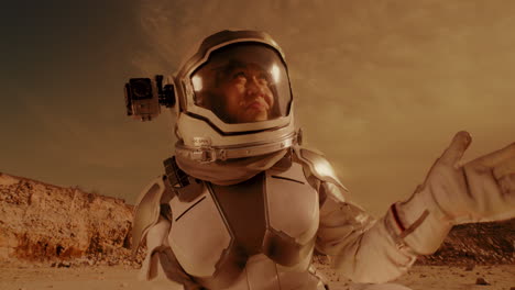 astronauta en marte