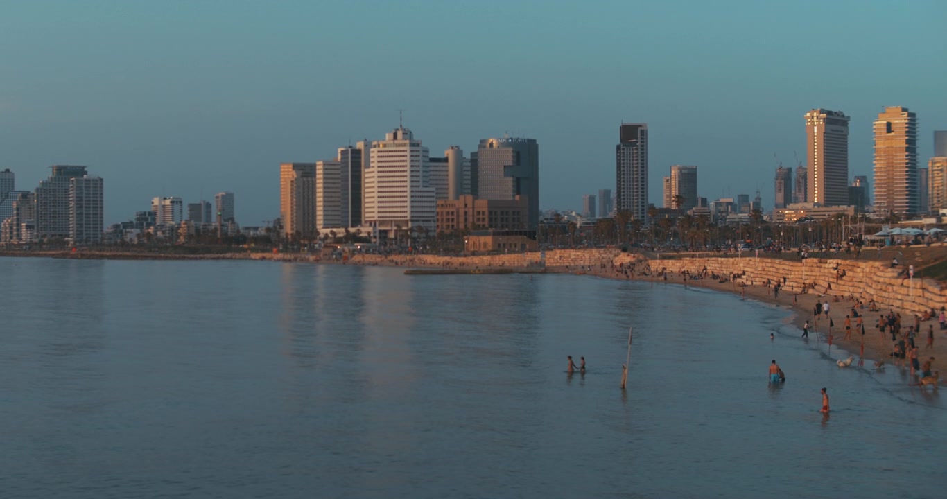 Solnedgang over Tel Aviv