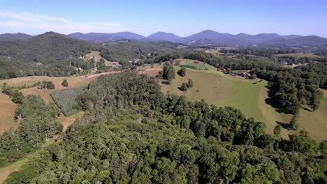 snake-mountain-nc,-north-carolina-in-background-aerial,-in-watauga-county-nc,-north-carolina-near-boone-and-blowing-rock-nc,-north-carolina