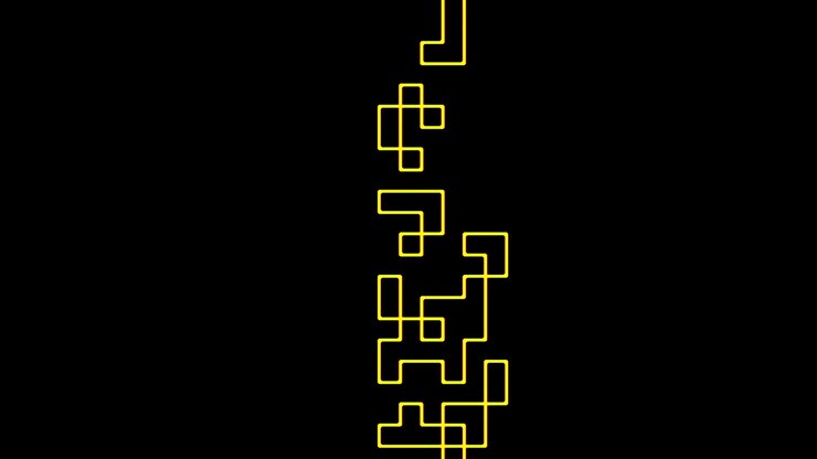 Multicolored squares sliding pattern