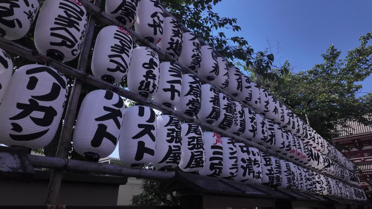 Large paper lanterns Sensō-ji temple Tokyo, Japan japanese letters Shinto shrine