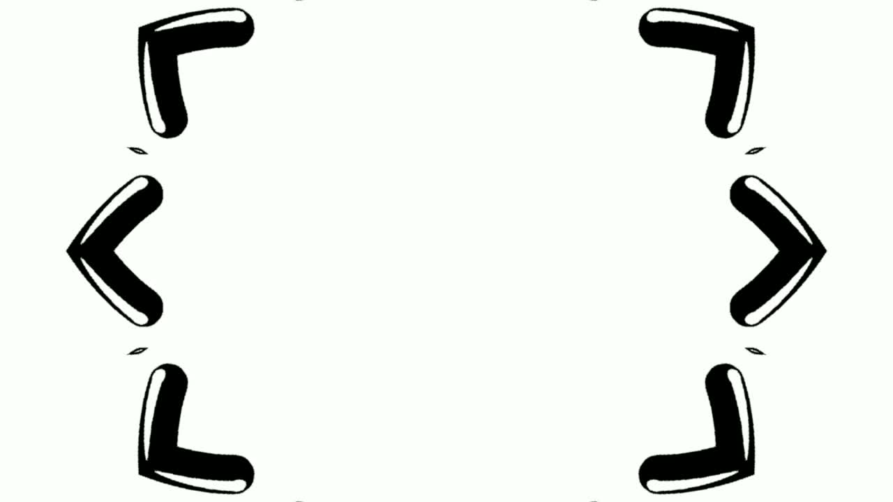 Graphic effect with the formation of different elements from the center of the image