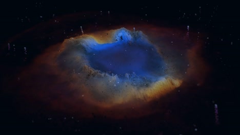 unique particle recreation of the helix nebula