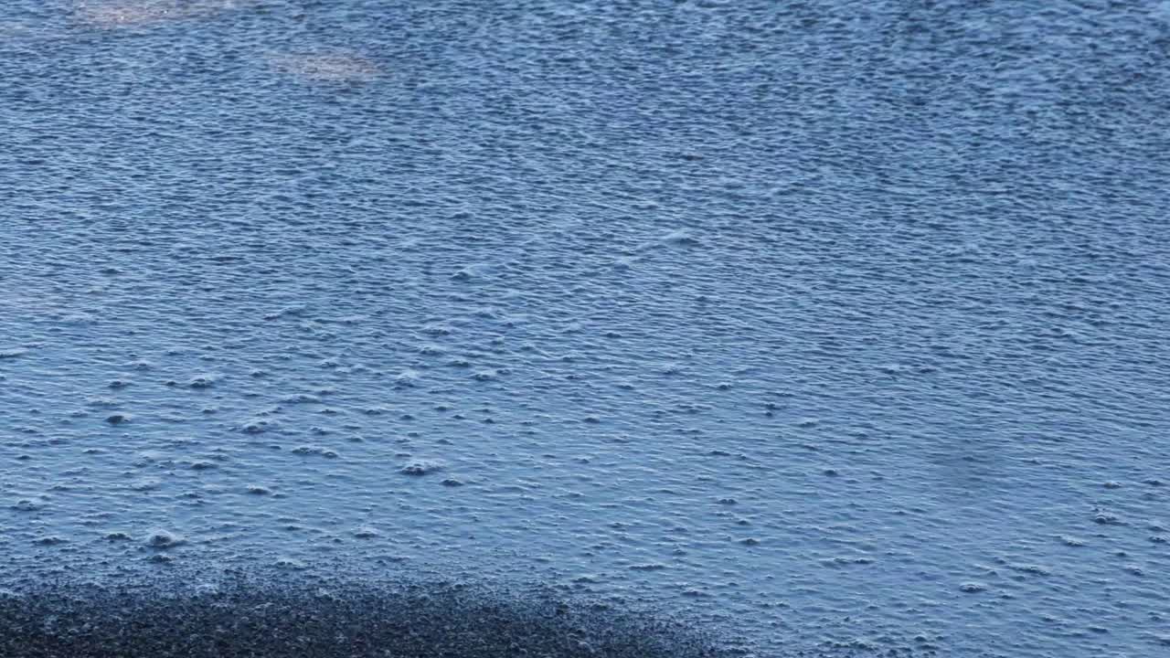 olas espumosas del mar que se lavan en tierra en la playa arenosa