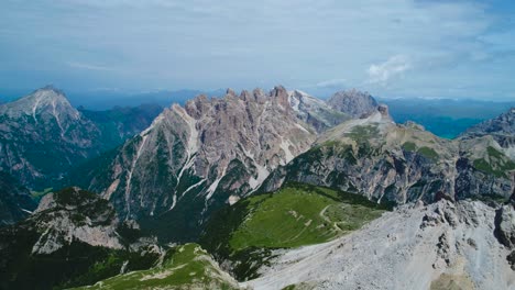 national nature park tre cime in the dolomites alps. beautiful nature of italy.