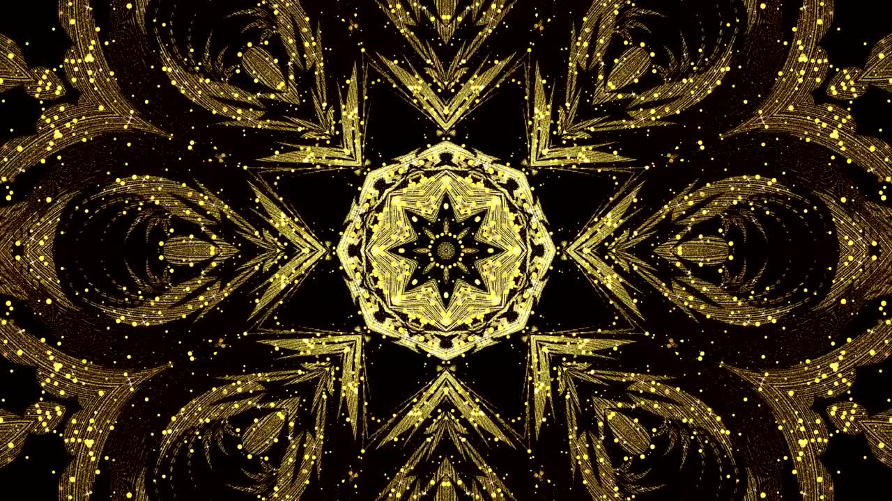 Gold Kaleidoscope Loop