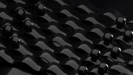 looped-3d-animation-of-VFX-black-balls-background