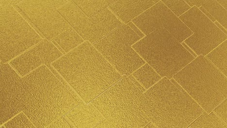 abstract geometric golden backgroundfoil tiles texture seamless loop background 3d rendering