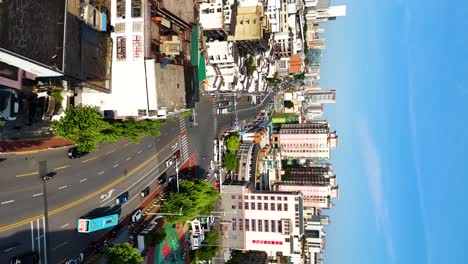 Aerial-view-of-Changsha-cityscape-in-Hunan-Province,-China