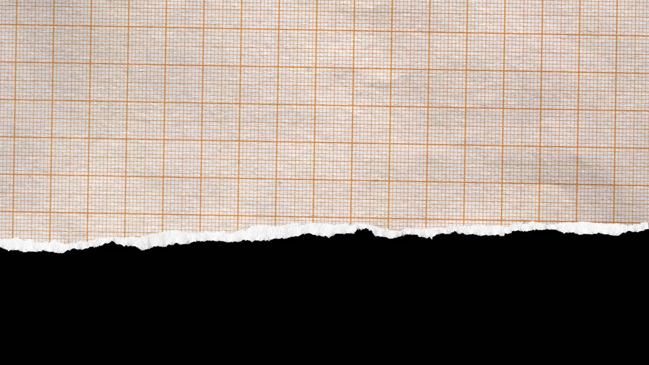 Animated Tearing Graph Paper Reveal with Alpha Channel