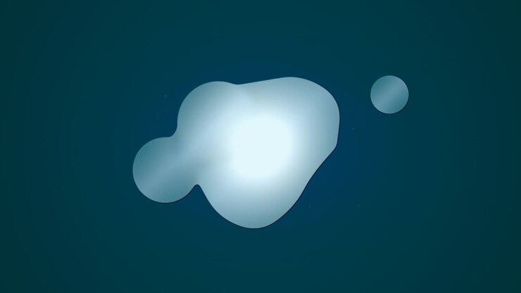 Grafica in movimento astratta con forme liquide in trasformazione