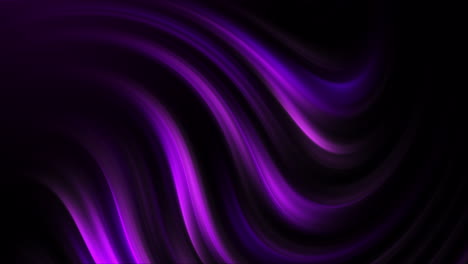 glowing curved purple stream on dark background. copy space. abstract fluid looping animation.