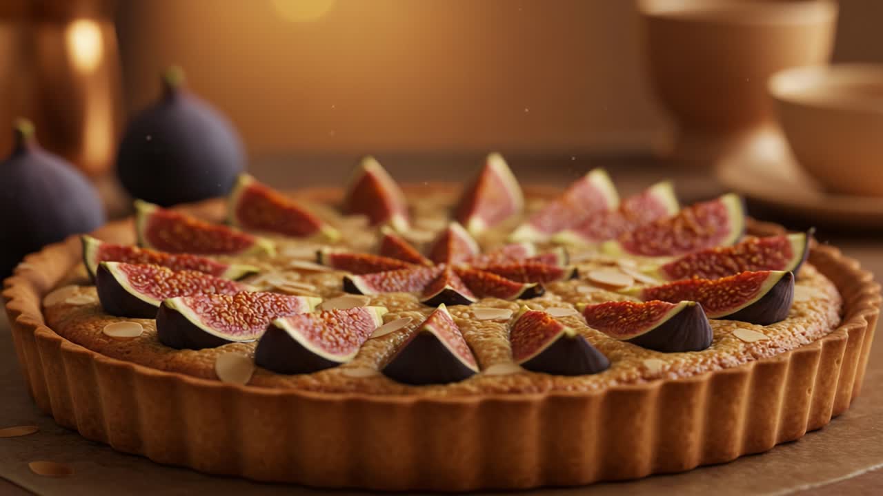 Deliciosa Torta de Figo e Amêndoa
