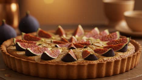 delicious fig and almond tart