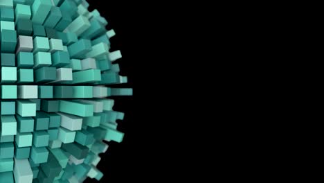 4k abstract technology sphere.