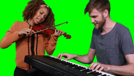 Musicians-playing-piano-and-violin