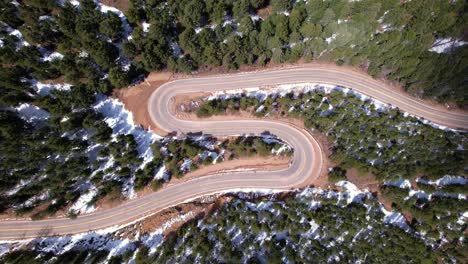 a windy road in the colorado mountains