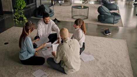 team meeting in modern office