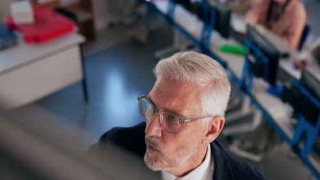 man in office setting