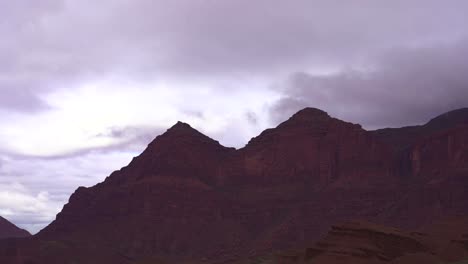 timelapse of mountains in the las conchas ravine nature reserve