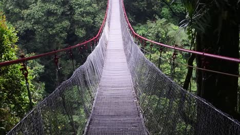 situ gunung suspension bridge in sukabumi, west java, indonesia