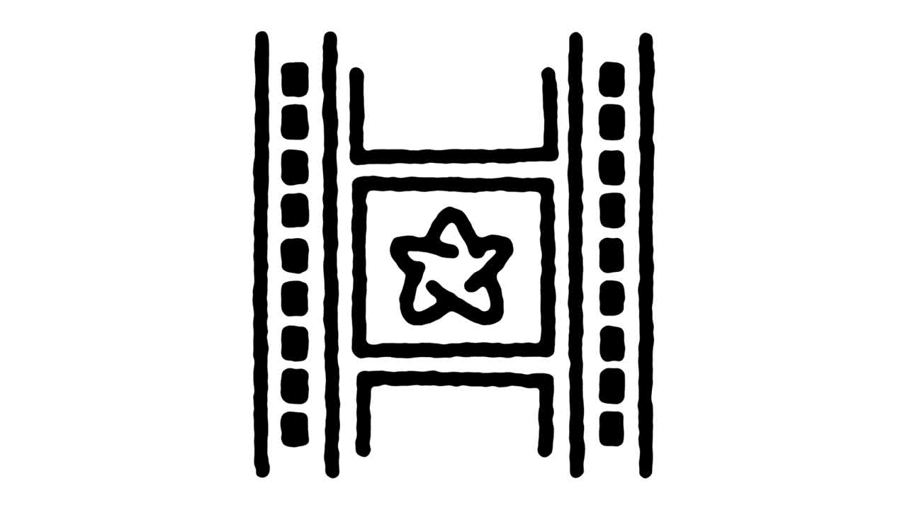 영화 스타 도들 라인 아이콘 애니메이션