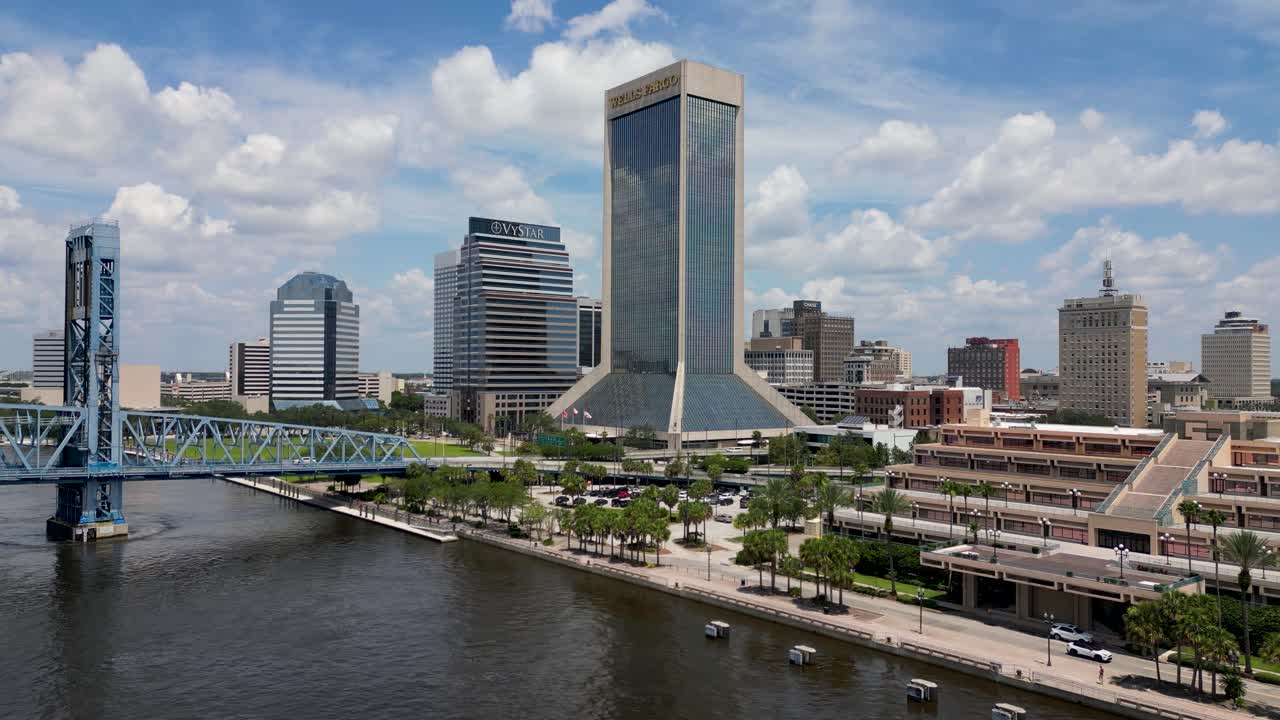 Premium stock video - Downtown jacksonville florida viewed from ...