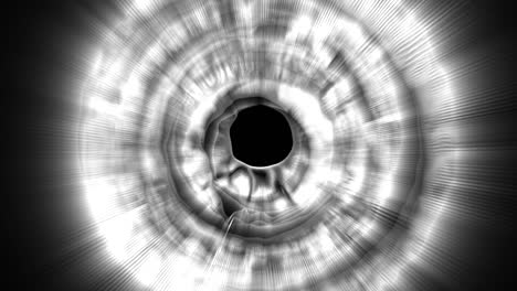 patrón circular abstracto en blanco y negro