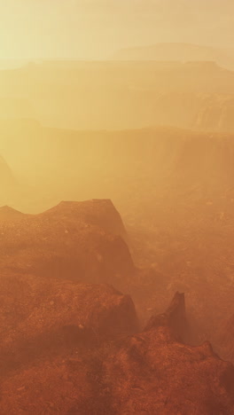 una vista panorámica del paisaje marciano