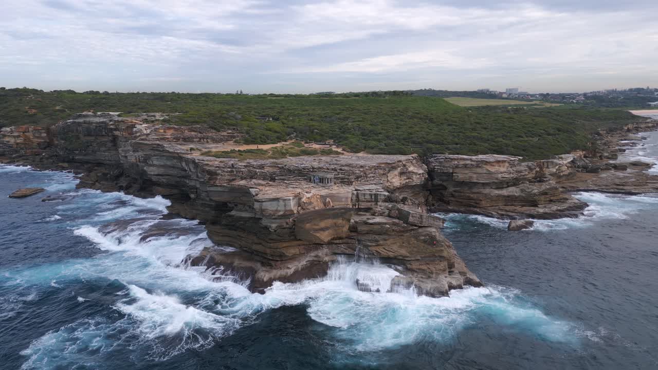 punto mágico en el promontorio de malabar ubicado frente a la playa de maroubra, la parte más septentrional de long bay