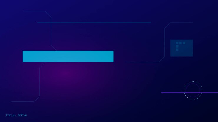 Abstract Digital Interface Background with Loading Status Animation