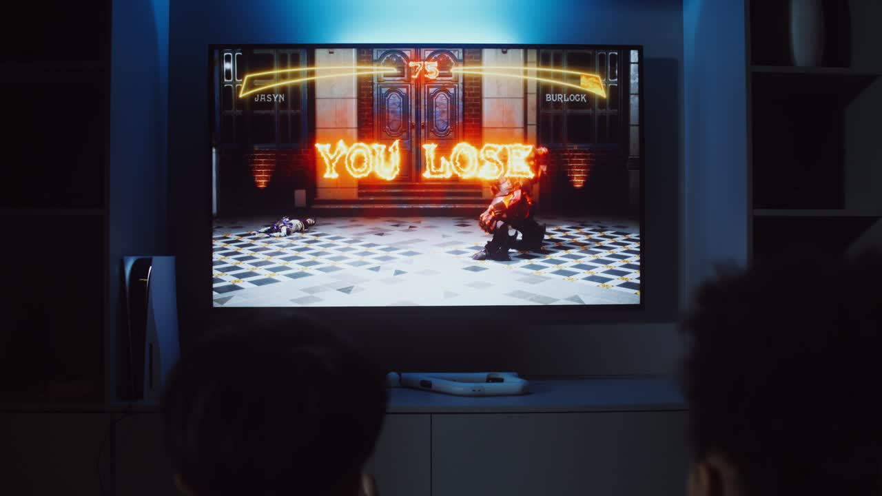 Two people playing video games