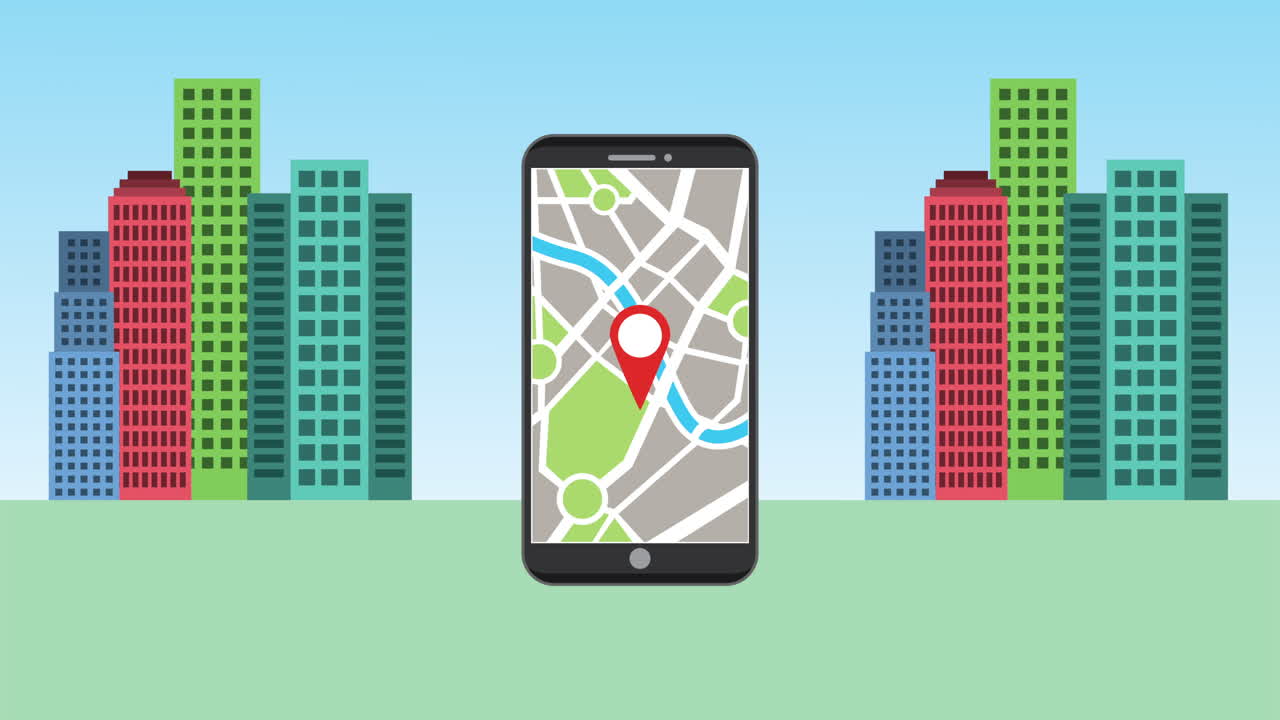 teléfono inteligente con aplicación de transporte de vídeo