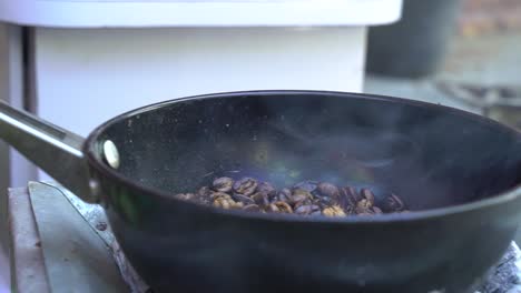 brewing ethiopian coffee, addis ababa, ethiopia