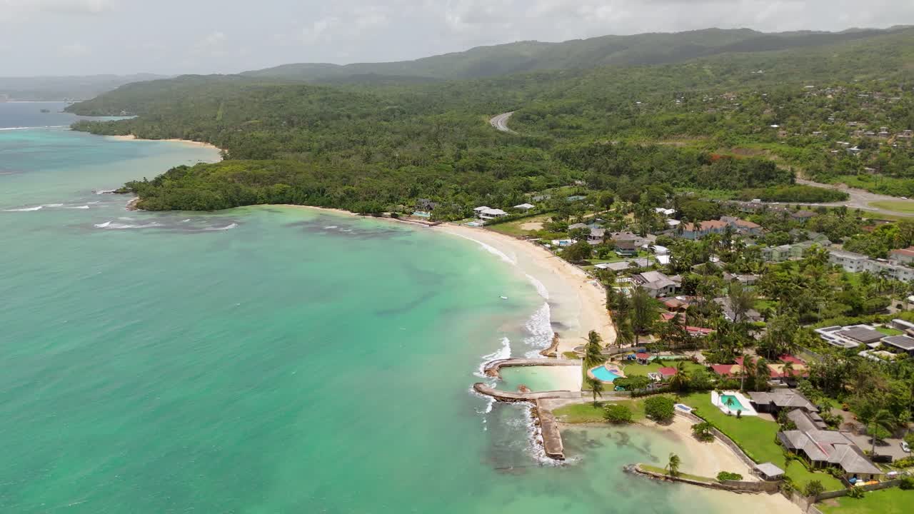 Aerial View Of Jamaica North Coast Line