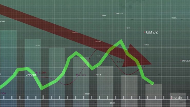 Vertical video: On update green trend line animating right peaking near red arrow showing recovery