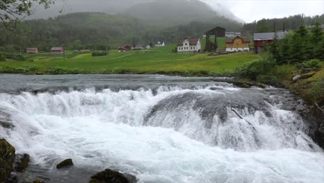 lovatnet lake beautiful nature norway.