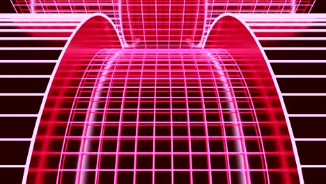 túnel de cuadrícula futurista abstracto