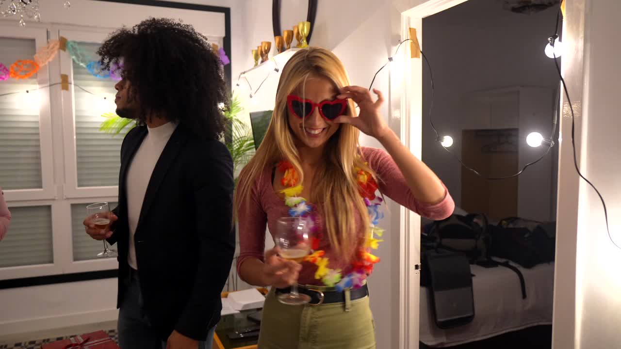 People enjoying a party