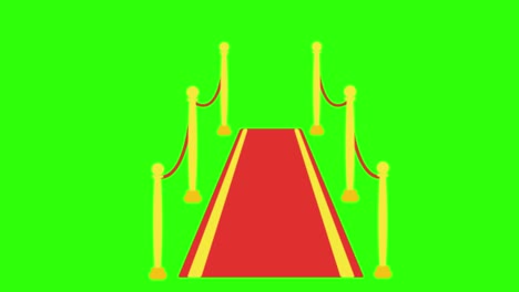 초록색 화면에 은 카의 2d 애니메이션 일러스트레이션